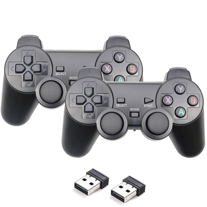 2,4G Wireless Gamepad Controller Für PC/ PS3/ TV Box/ Android Telefon Joystick Für Super Konsole X Pro Video Spiel Konsole 2 graue
