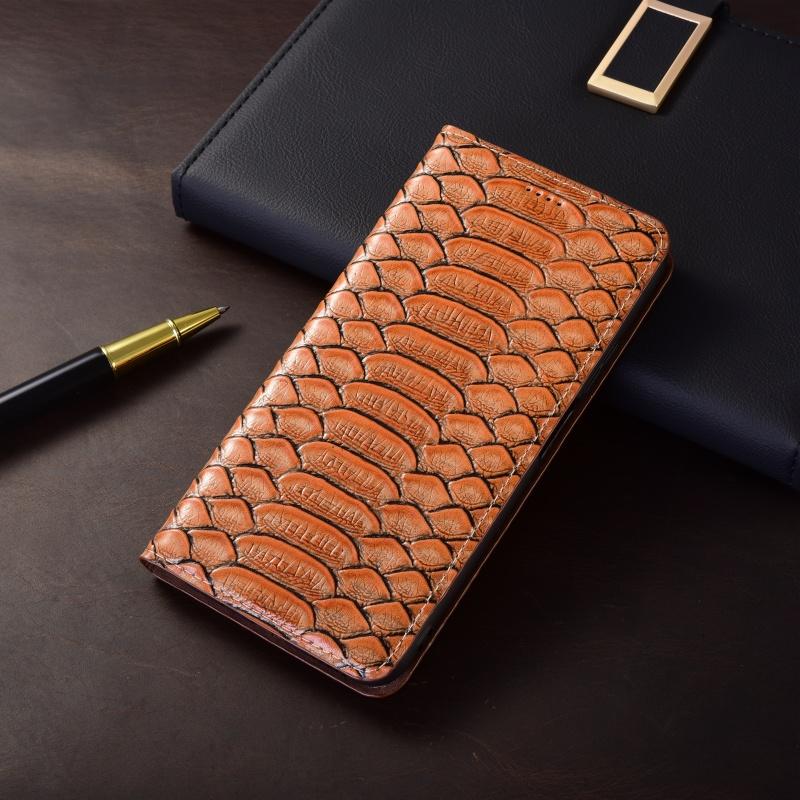 Für IPhone 16 15 14 11 12 13 Pro Max Plus Mini Flip Echtes Leder Handyhülle iPhone 13 Mini braun