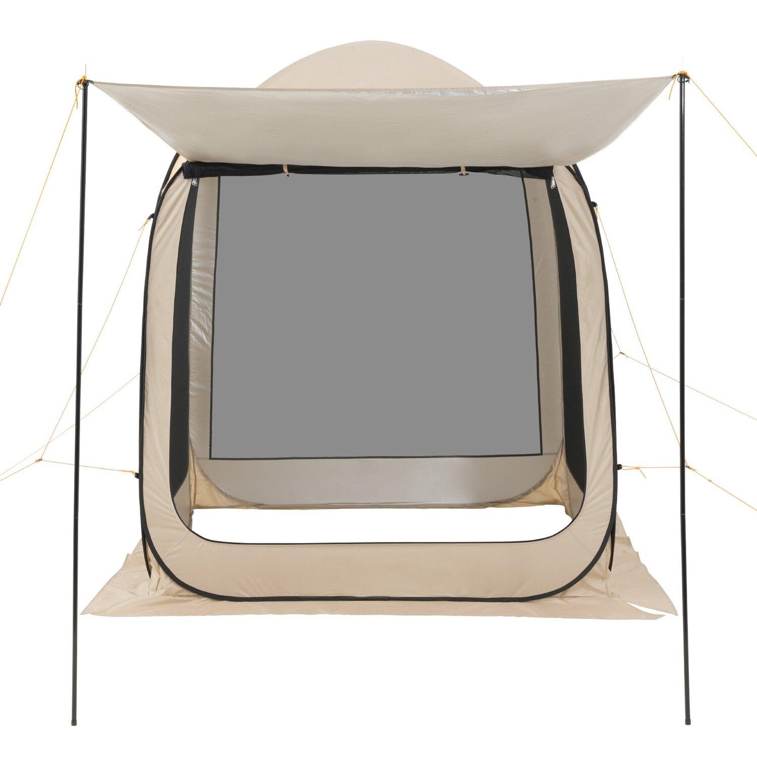 Screen House Zelt, 1825 x 1825 x 2200 mm, 4-6 Personen Pop-Up Screen Zelt mit erweiterter Markise, Tragbares Screen-Zelt mit Moskitonetz und Tragetasche, Netzgewebe