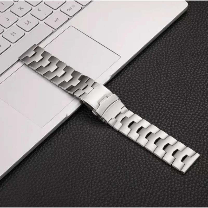 22mm Luxus-Titan-Armband für OnePlus Watch 3/2/2R/OnePlus 46mm Ersetzbares Armband für Huawei Watch GT5Pro 46 Xiaomi Watch S5 Samsung 22MM 22mm Width Band silber