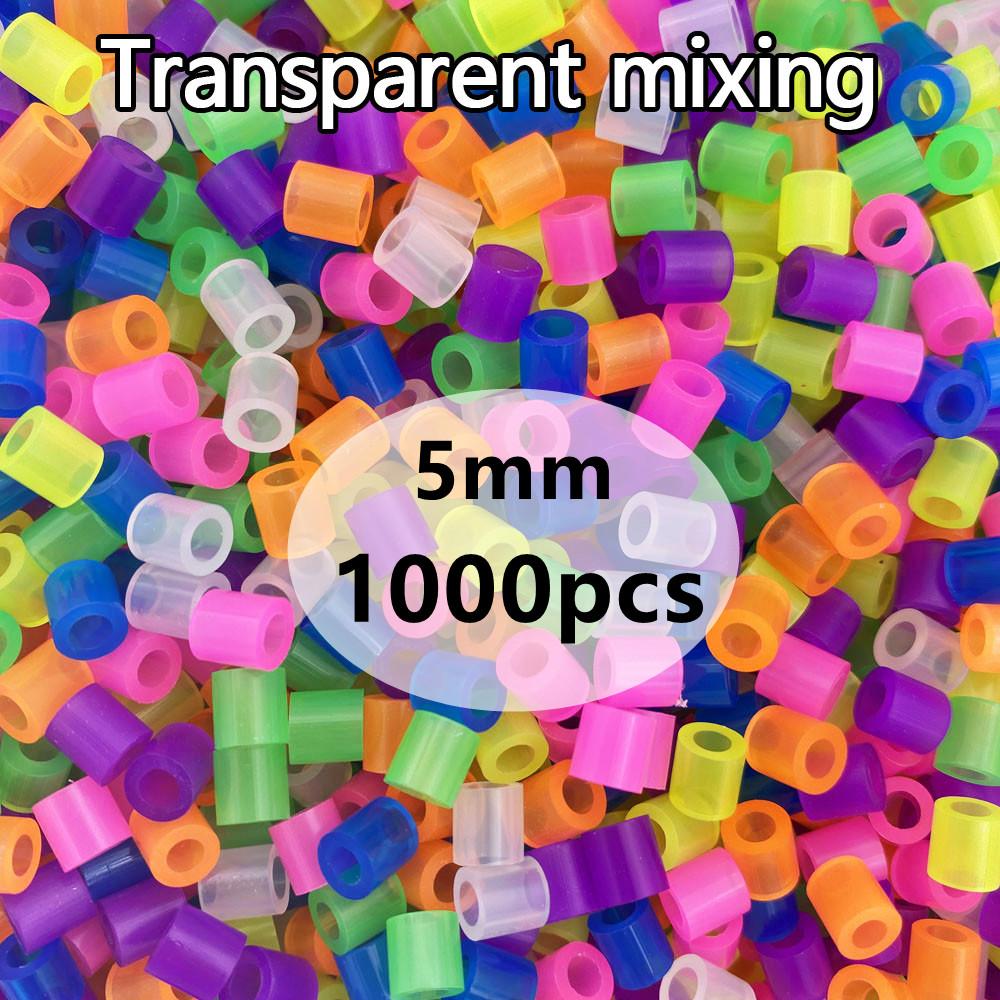5MM 1000PCs Pixel Puzzle Eisen Perlen für Kinder Perler Hama Perlen Diy Hochwertige Handgemachte Geschenk Spielzeug Sicherung perlen 1000pcs bunt