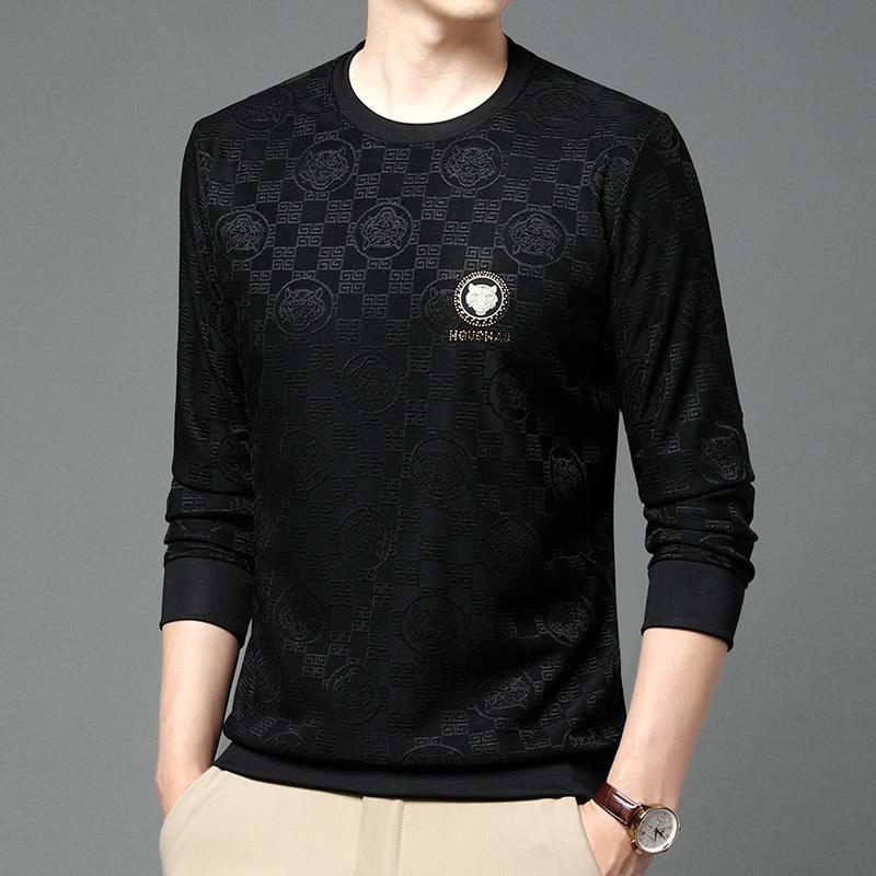 Herbstliche Herren-Sweatshirts, modische Langarm-T-Shirts mit Tigerkopf und Rundhalsausschnitt, Jugend-T-Shirts, atmungsaktive Sportoberteile für Herren XXXL