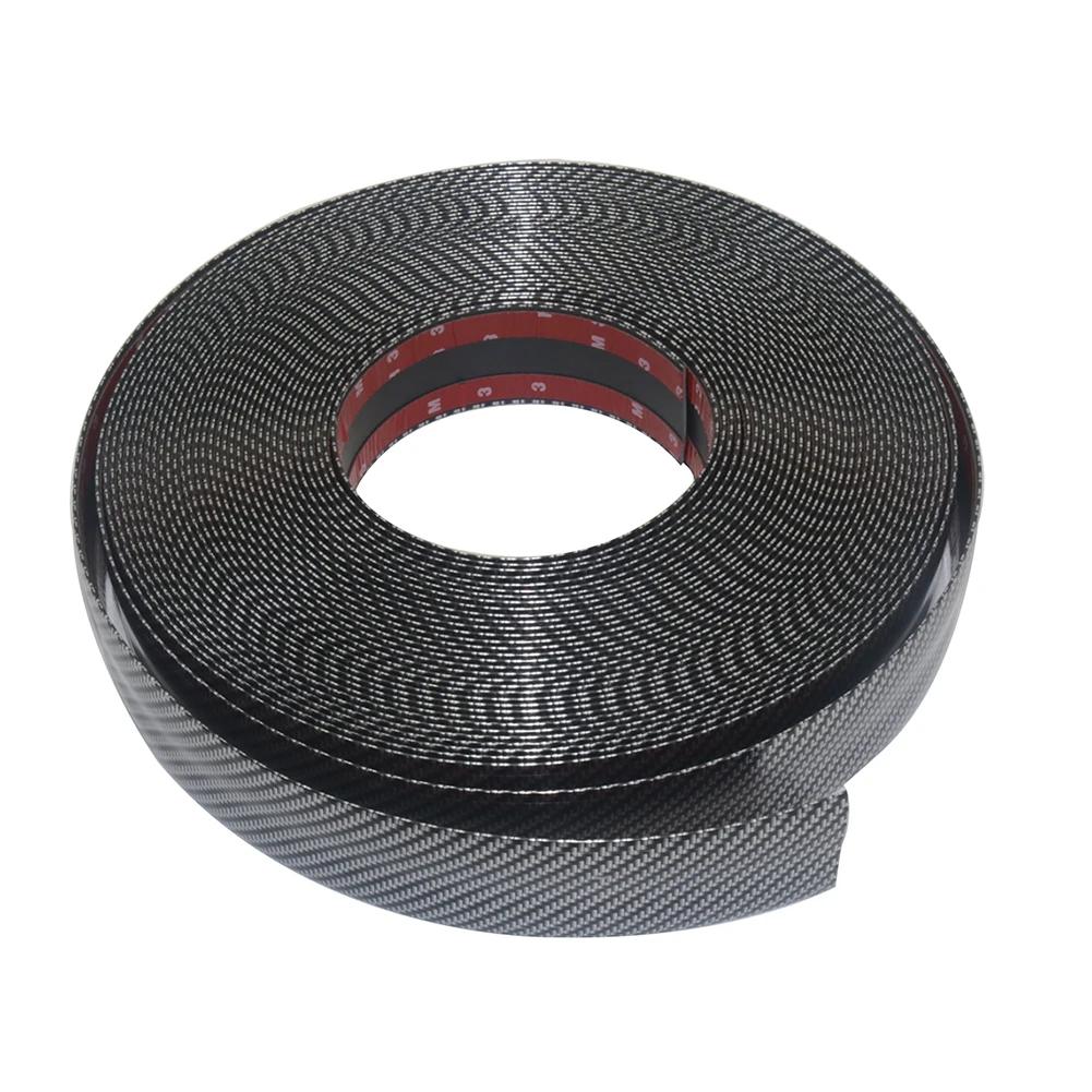 1 Stück 1m Autoaufkleber Schwellenstange Modifikation Pedal Dekoration Streifen Kohlefaser Korn Stoßstange Türgrenze Stoßstangenaufkleber Length 1m&Width 5cm