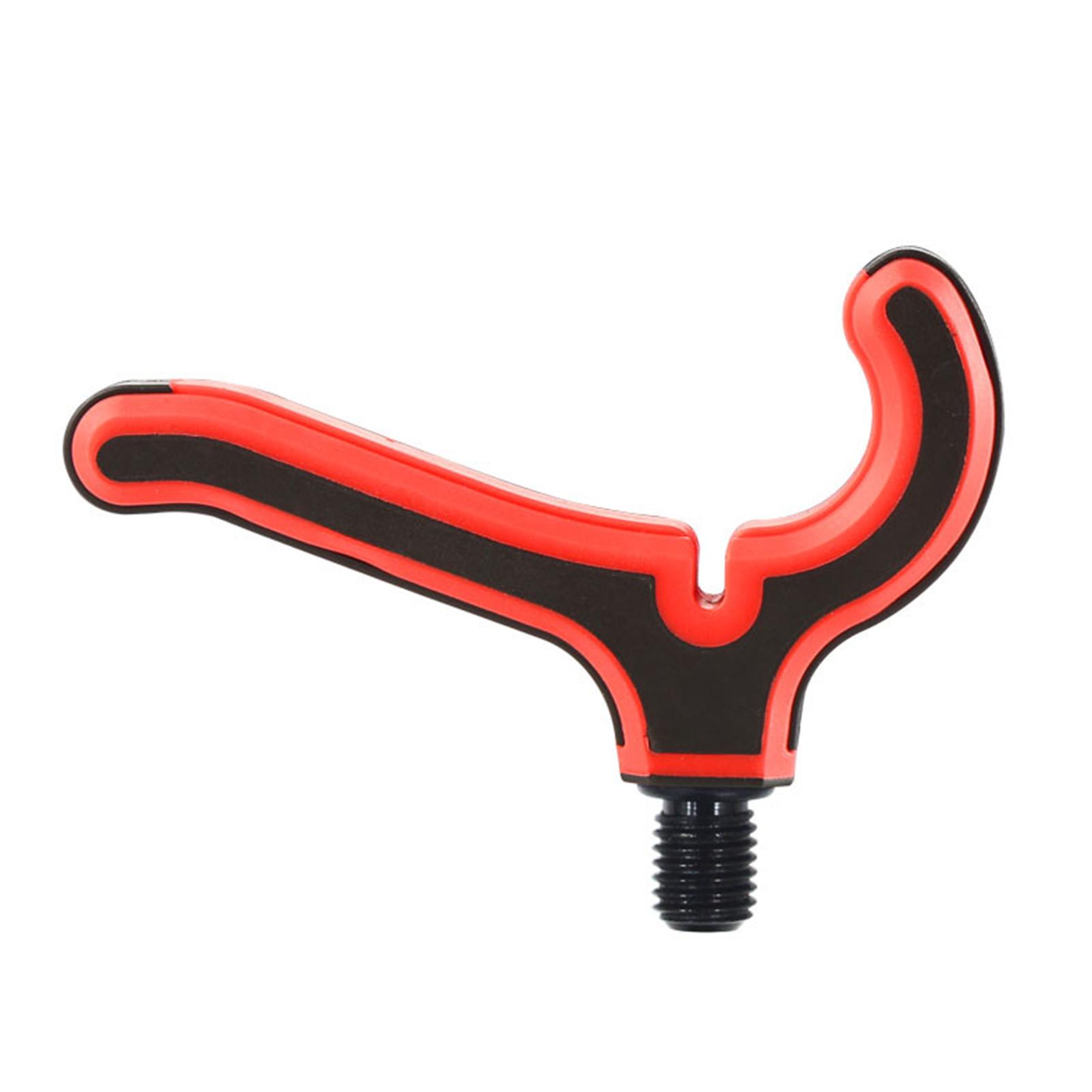 Universal Angelrute Halter Kopf 3/8in Gewinde Angelrute Rest Kopf für Angeln rot