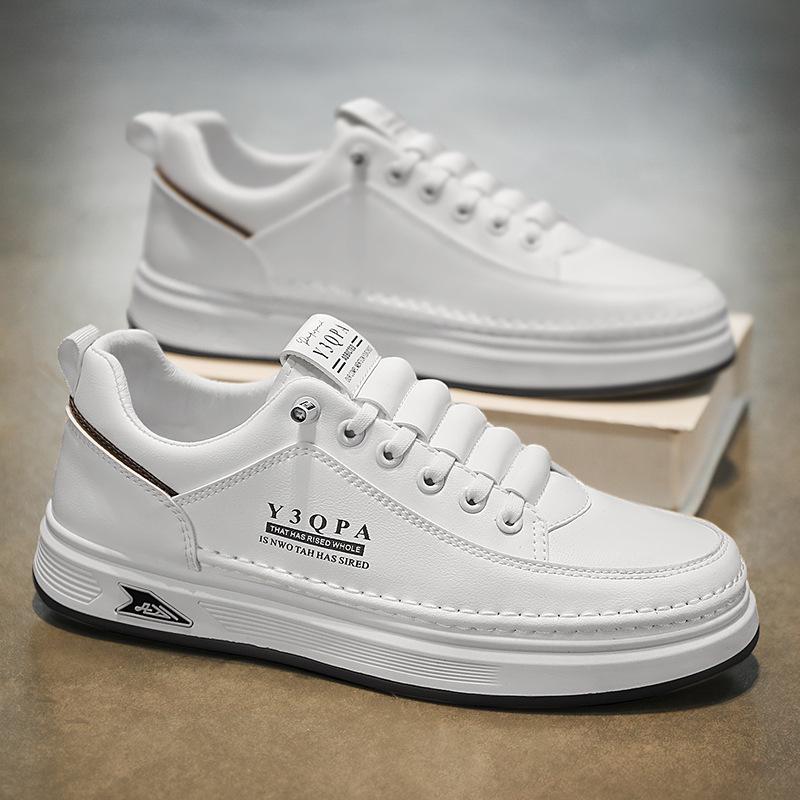 Sommer Neue Herrenschuhe Weiß, Herren Atmungsaktive Freizeit-Board-Schuhe, Vielseitige Sportliche Stile, Trendige Neue Herrenschuhe 40 weiß