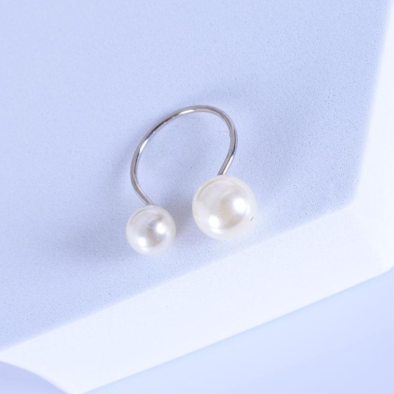 Offener Ring Einfacher Ring Doppelter Ring silber