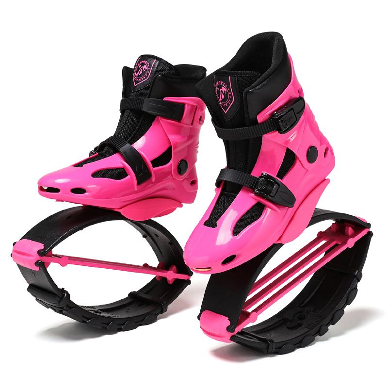 Outdoor-Känguru-Sprungschuhe, Indoor-Training, Hüpfstiefel, Fitness-Rebound-Schuhe, Bodybuilding M rosa