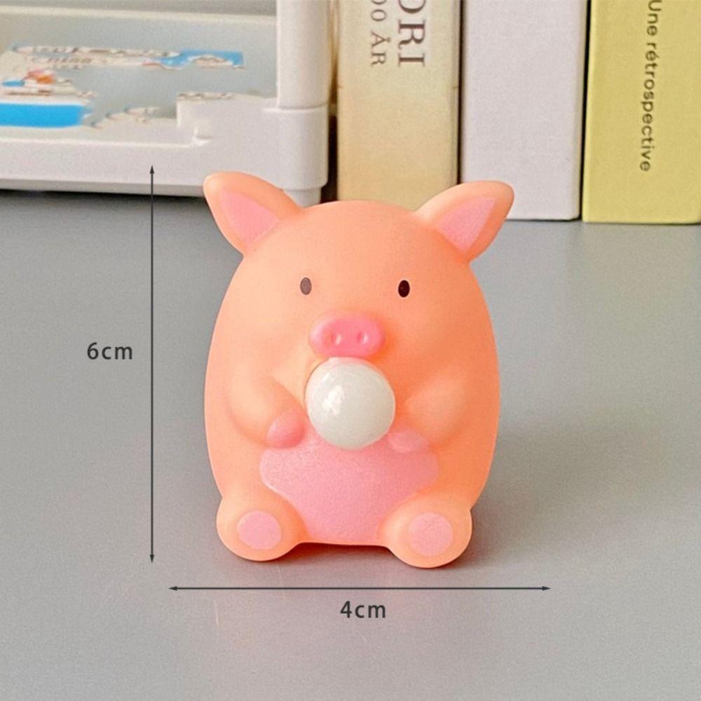 Sensorisches Spielzeug Cartoon Tier Quetschspielzeug Küken Schwein Blase blasen Fidget Spielzeug Langsames Zurückspringen Fidget Spielzeug Kneten Dekompressionsspielzeug Kind