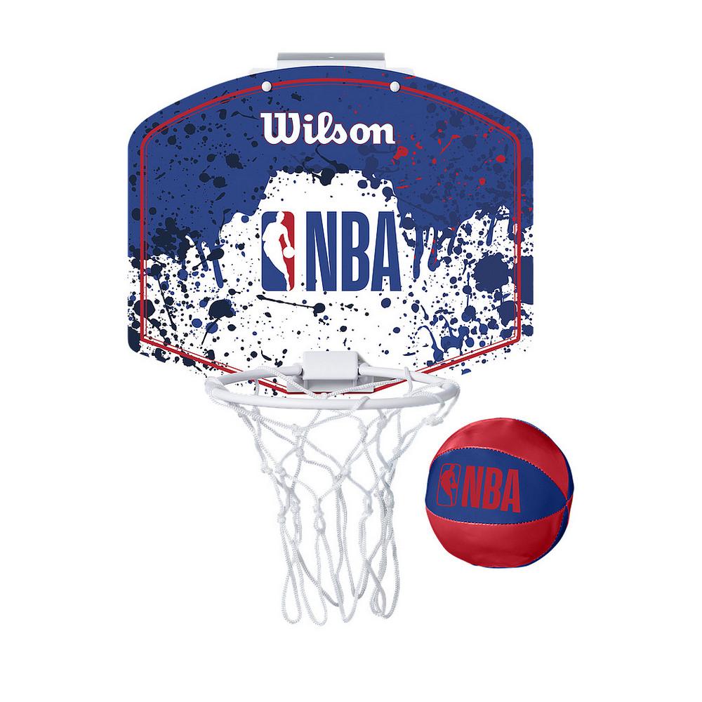 Wilson NBA Mini-Basketballkorb-Set One Size weiß/blau