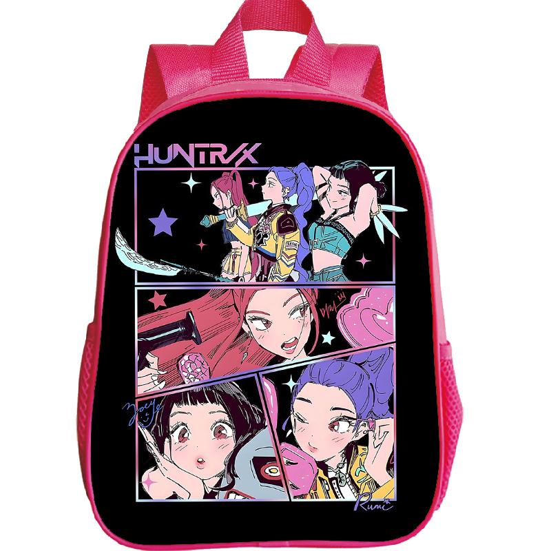 Kpop Dämonenjäger Kindergartenrucksack Cartoon Huntrix Mädchen K-Pop Kleinkind Kinder Tasche Saja Jungen Wasserdicht Täglich Kinder Mochila 19