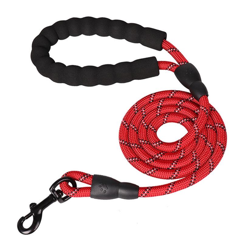 150/200/300cm Starke Hunde-Haustierleine Reflektierende Leine Große Kleine Hunde Leine Golden Retriever Explosionssicheres Stanzen Hunde Geschirr 0.8cm 120cm black