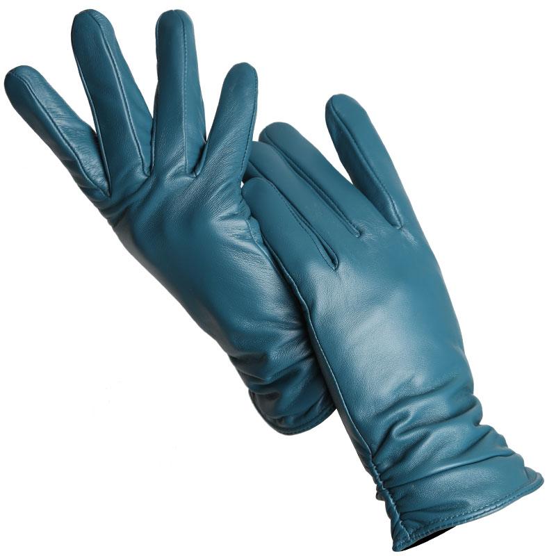 Mode frauen handschuhe Farbe Schaffell Winter Warme Dünne klassische stil handschuhe Hohe Qualität 8.5 seladon blau