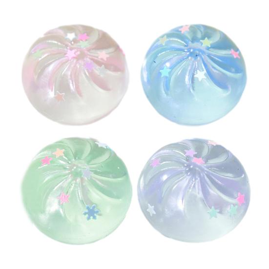 4/8 Stück Klar Gedämpfte Brötchen Spielzeug Stressabbau Langsam Aufgehend Kleine Knödel Sensorisches Spielzeug Handentspannung Stressball Knet-Fidget-Spielzeug B