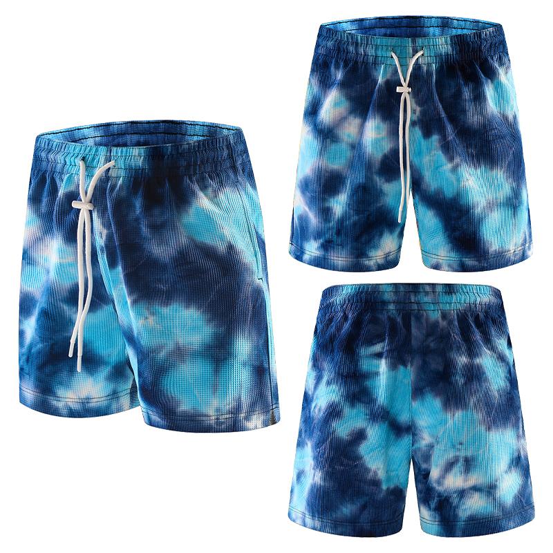 Camouflage Outdoor Laufshorts Herren Gym Sport Slips Schnelltrocknend Workout Training Fitness Jogging Schweißhosen Trainingsanzüge M blau