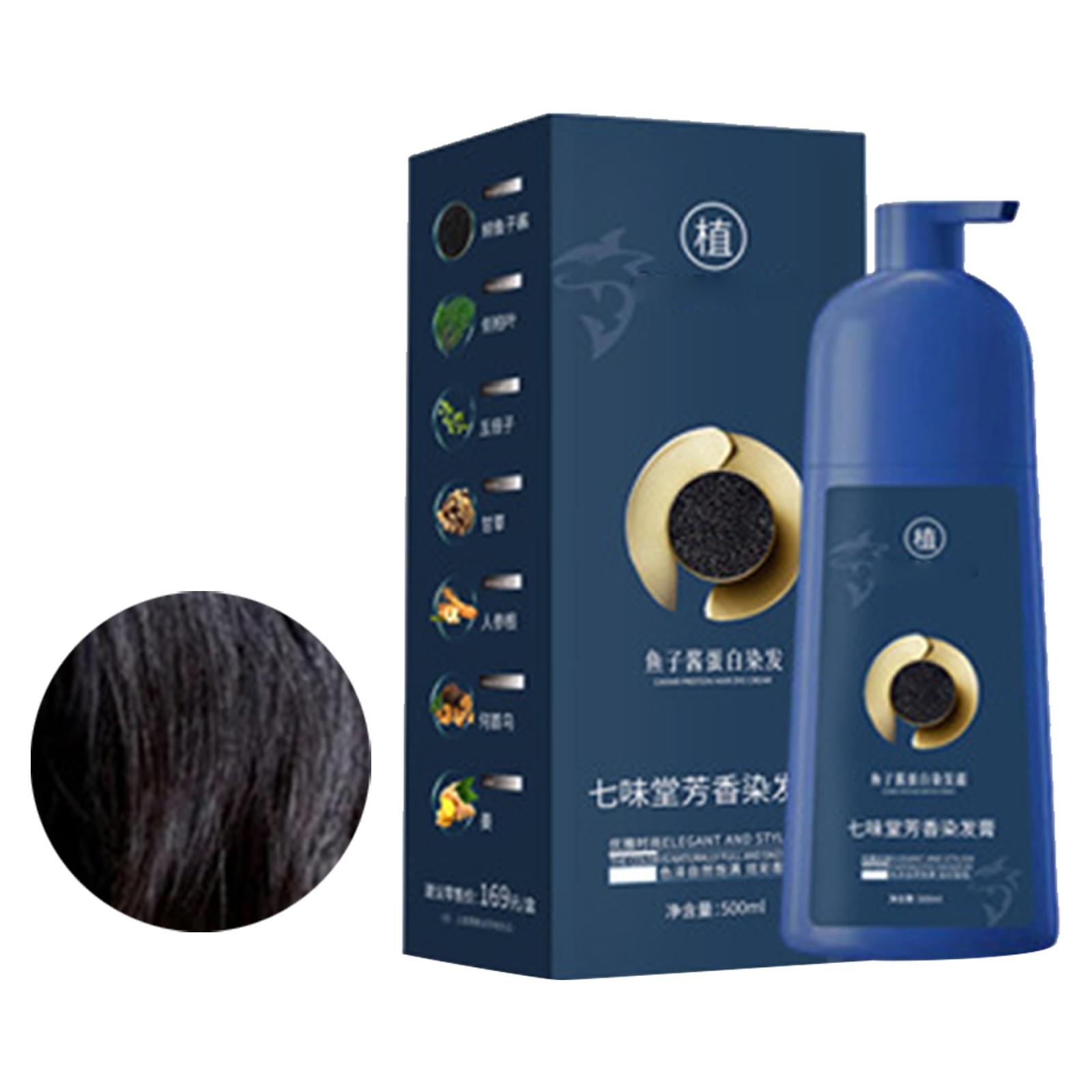 1 Stück Kaviar Protein Haarfarbe Natürlich Lang Anhaltende Farbe Nicht Schädigende Haarfarben-Kit mit Zarter Pflege für Frauen Männer Styling Zubehör One Size