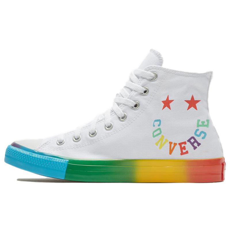 Converse All Star Hi Smiley Multi Bequem & Stilvoll High Top Converse Unisex Weiß 36