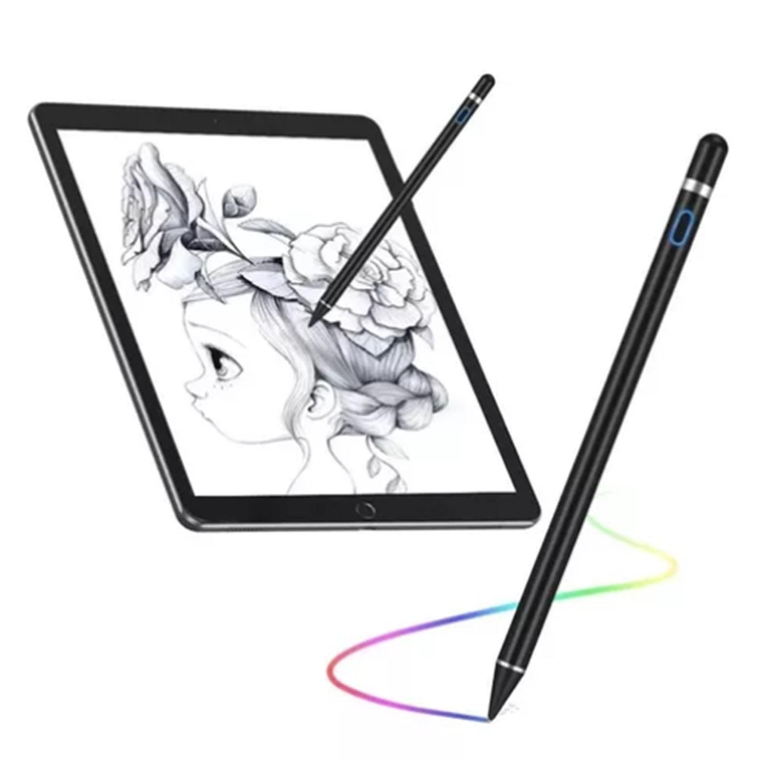 Tablet-Stift Hohe Genauigkeit Dualspitze Beschreibbarer Universal-Stift für Telefon Tablet PC Schwarz