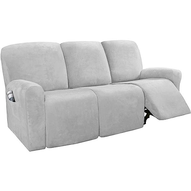 Samt Sessel Sofa Überzug für Wohnzimmer Relaxsessel Abdeckung Sofa Schonbezug Sessel Abdeckungen 1 2 3 4 Sitzer Sofa Überzug für Zuhause 1 Seat(22-33inch)