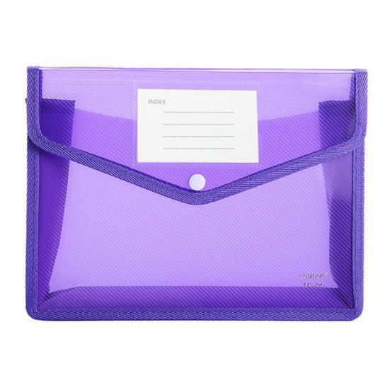 Bunter Aktenordner im A4-Format mit Etikettentasche, horizontalem Druckknopf, tragbarer Prüfungspapier-Dokumentenordner, Organizer-Tasche, Schulbedarf A4
