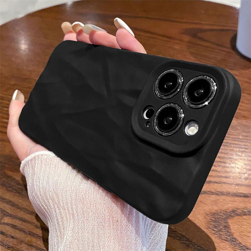 Weiche Silikon Faltmuster Handyhülle Für iPhone 16 15 12 13 14 11 Pro Max 16 Plus Candy Bumper Hülle Für iPhone 15 Pro Max Hülle For iPhone 15 Plus
