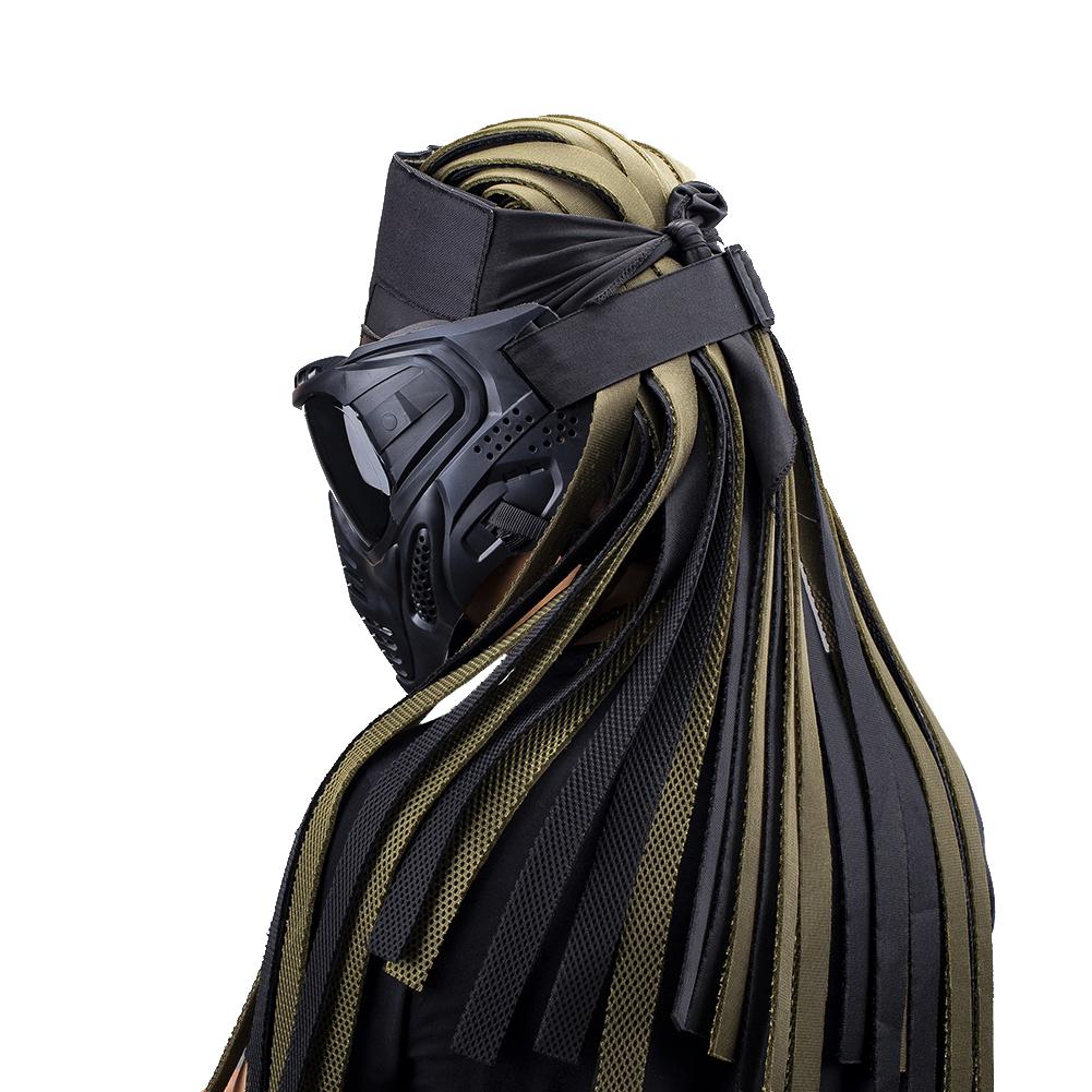 Taktische Kopfbedeckung Outdoor Jagd Airsoft Paintball Zubehör Indy Dirty Geflochtene Stirn Schutz Helm Maske Cosplay Requisiten