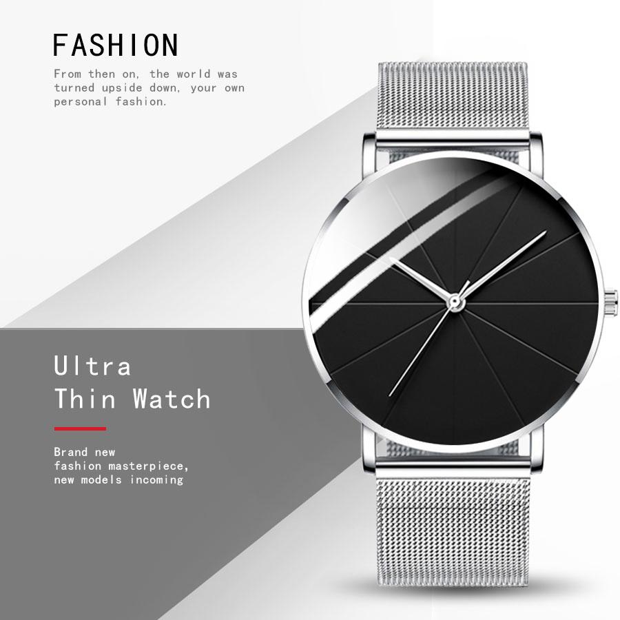 Mode Frauen Luxus Uhren Ultra-Dünne Damen Uhr Business Uhr Frauen Luxus Rose Gold Mesh Edelstahl Damen Uhren weibliche Uhr schwarz/silber