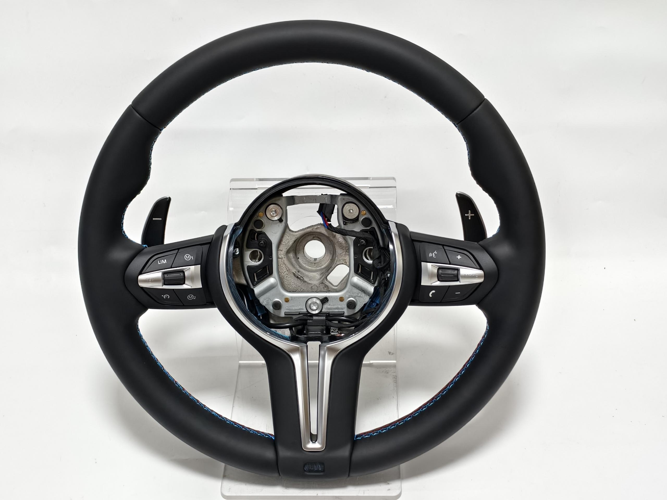 Innenleder E Sport Lenkrad Für BMW E90 E91 E92 E93 E70 E71 E72 E53 E89 E84 E81 E87 E82 E88 Lenkrad M5 leather (No airbag) schwarz