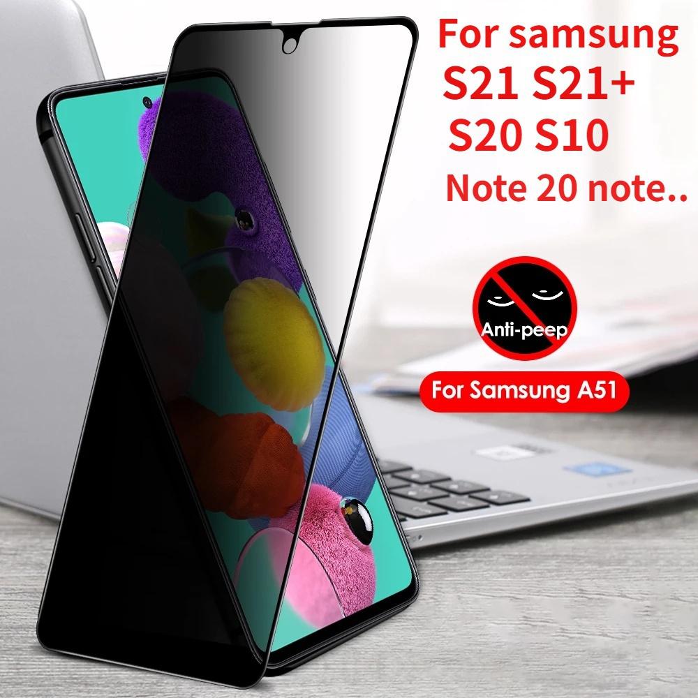 Privatsphäre gehärtetes Glas für Samsung Galaxy Note8 9 20 S22 S10 S20 S21 Anti-Spionage-Displayschutz für Samsung S20 S21 Ultra Plus für Galaxy S20 Ultra For Galaxy S22 Ultra