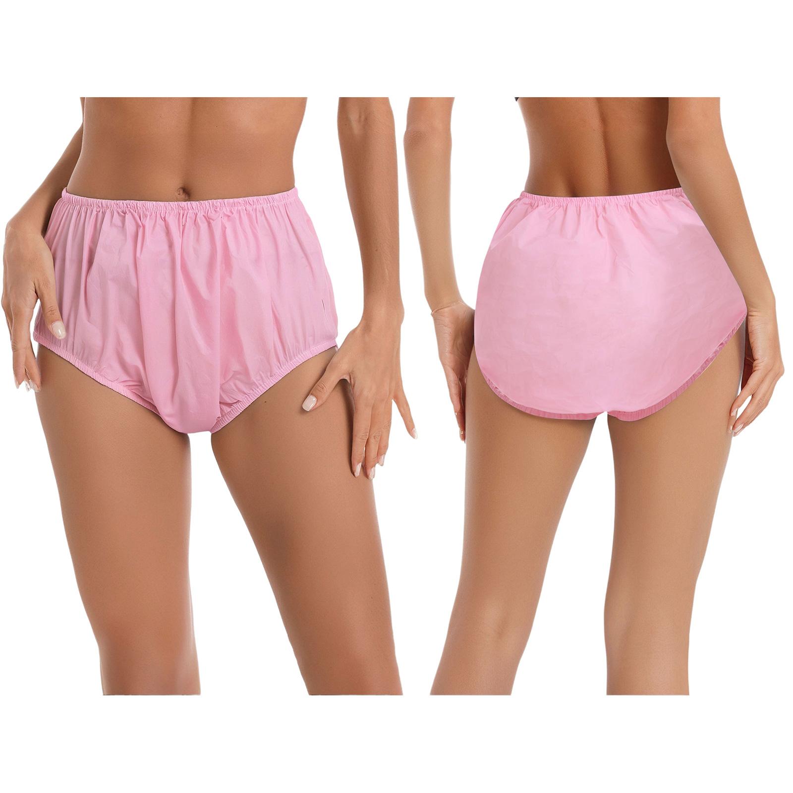 Windeln für Erwachsene Ältere Postoperative Patientenwindel Wasserdicht Langlebig Auslaufsicher Waschbar Dehnbar Plastikunterwäsche Slips M rosa