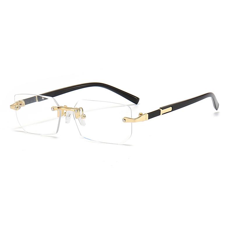 Randlose Sonnenbrille Rechteck Mode Beliebte Frauen Shades Sonnenbrille Weibliche Sommer Outdoor Brillen