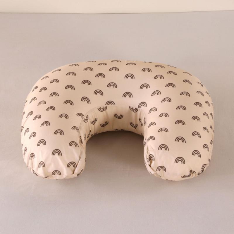 Baby-Stillkissen, Bohnensamt, abnehmbar, waschbar, schrägstellbar, multifunktional, Stillkissen für Schwangere 55*45*20cm