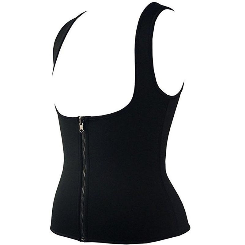 Frauen Mode Zip up Korsett Taille Trainer Cincher Control Body Shaper Unterbrust Sport Abnehmen Ultra Schweiß Heißer Shapers XXXL