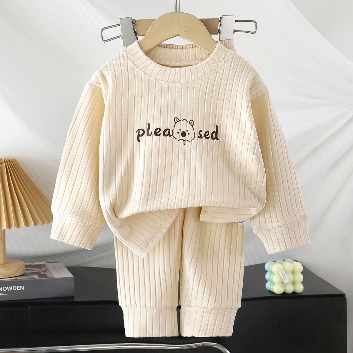 Kinder Herbst- & Winter Warmes Hausset: Babykleidung & Hosen für Jungen & Mädchen 80 cm