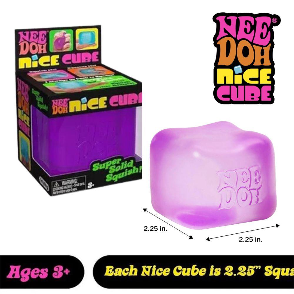 2026 Heißer NeeDoh Nice Cube 5,7 cm Super Solides Knet-Sensorisches Quetschspielzeug Stress Angst Linderung Beruhigendes Fidget-Spielzeug für Kinder Erwachsene