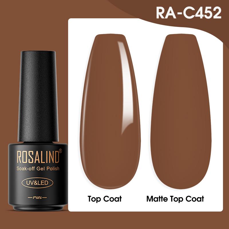 ROSALIND 7ML Gel Nagellack Nails Art Alles für Maniküre Gel UV Nagellack Lack C452