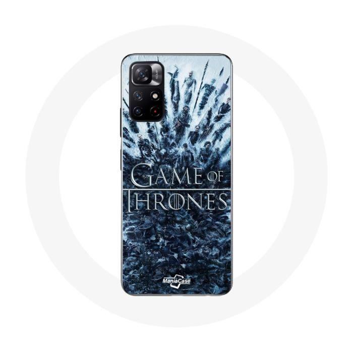 Hülle für Xiaomi Redmi Note 11s 5G Game of Thrones Staffel 8 Folge 1 Game of Thrones Charaktere Logo Grau