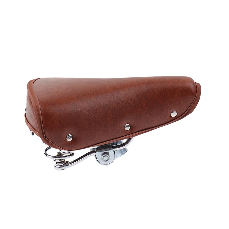 Vintage Retro Fahrrad Bike Zyklus Pu Leder Sattel Sitz Frühling Bequemen Sitz braun