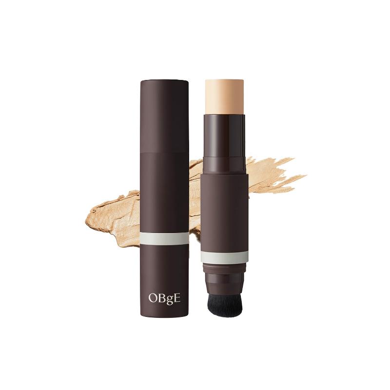 [OBGE] Natürlicher Abdeck-Foundation-Stick 13g (3 Farben) SPF50+ PA++++ All-in-One Porenverfeinernder & Abdeckender Stick für Männer 01 Ivory