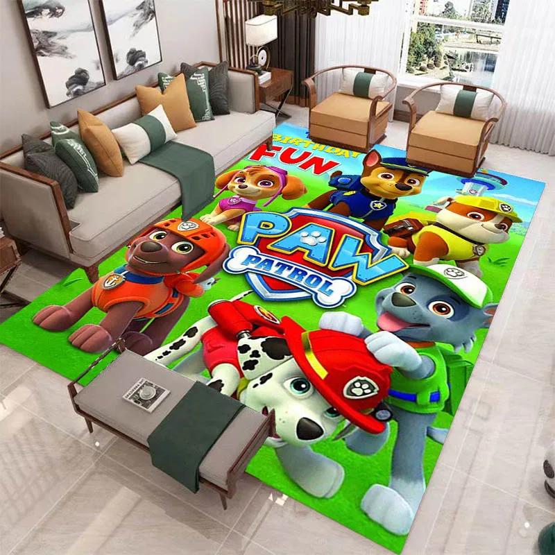 3D Cartoon PAW P-Patrol bedruckter Teppich Wohnzimmer Schlafzimmer Teppich Rutschfester Teppich Zuhause Schlafzimmer Dekoration Läufer Geburtstag Geschenk 40x60cm