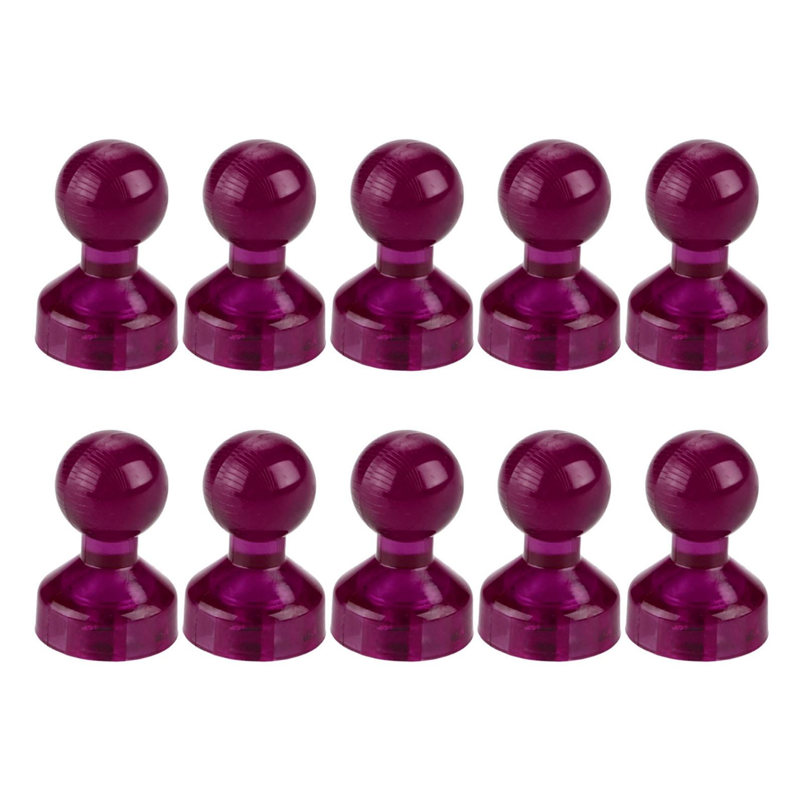 10 Stück bunte magnetische Pinnnadeln Whiteboard-Magnete Mini-Kartenmagnete starker magnetischer Kühlschrankmagnet Bürobedarf heißes rosa