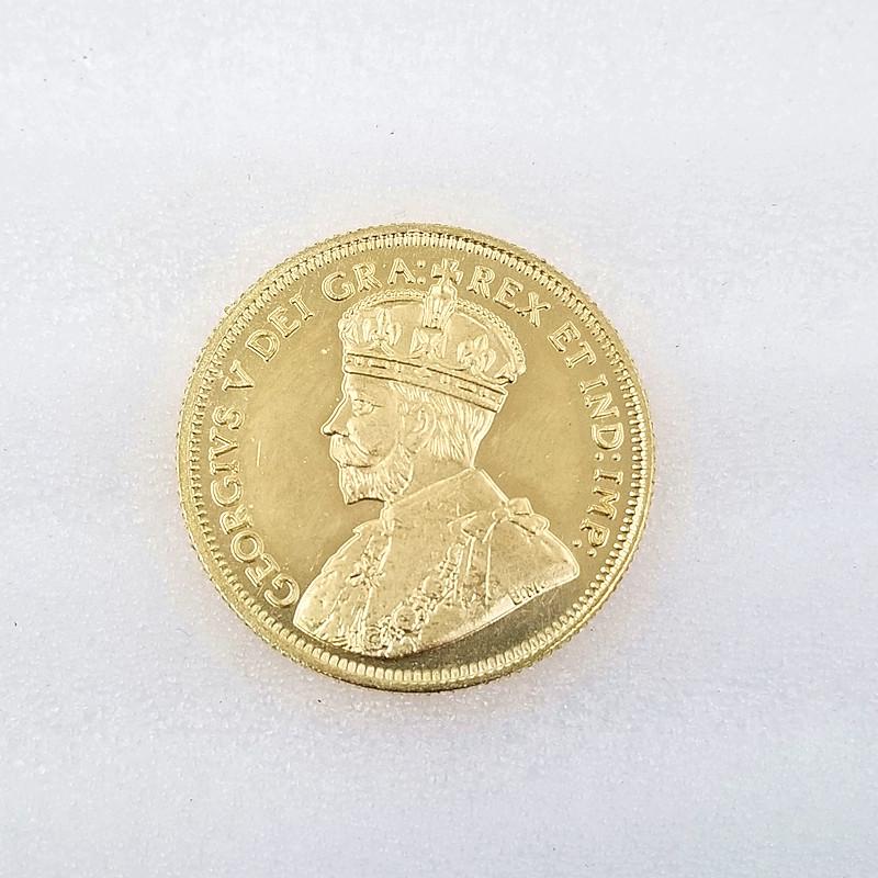 1914 Kanada Gedenk-Sammel-Souvenirs Goldene 10-Cent-Münzen