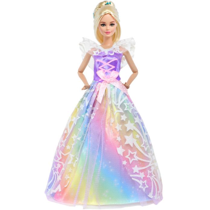 Bunte Ballkleider, Partykleider für Barbie-Puppen-Kleidung, Hochzeits-Braut-Outfits(KEINE PUPPEN) gelb/rosa