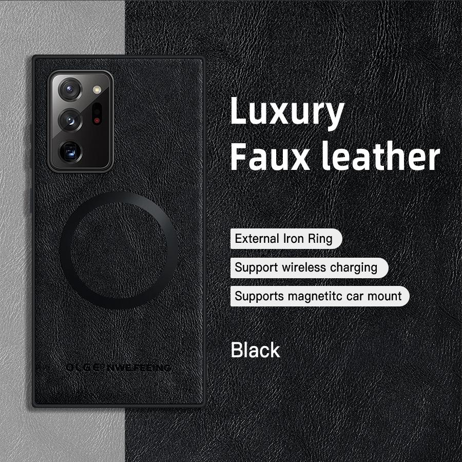 Luxushülle für Samsung Galaxy Note 10 Plus Hülle Lederhülle für Samsung Galaxy Note 20 Ultra Note10 Note20 5G Handyhülle Samsung Note 10 Plus schwarz