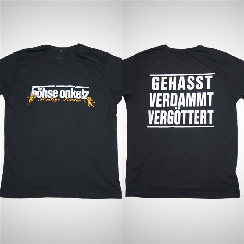 Böhse Onkelz 40 Jahre T-Shirt Gehasst Verdammt Vergöttert II Peripher Übergröße Y2k Streetwear Kleidung Lässige Baumwolle Herren Damen T-Shirts Tees XXXL bunt