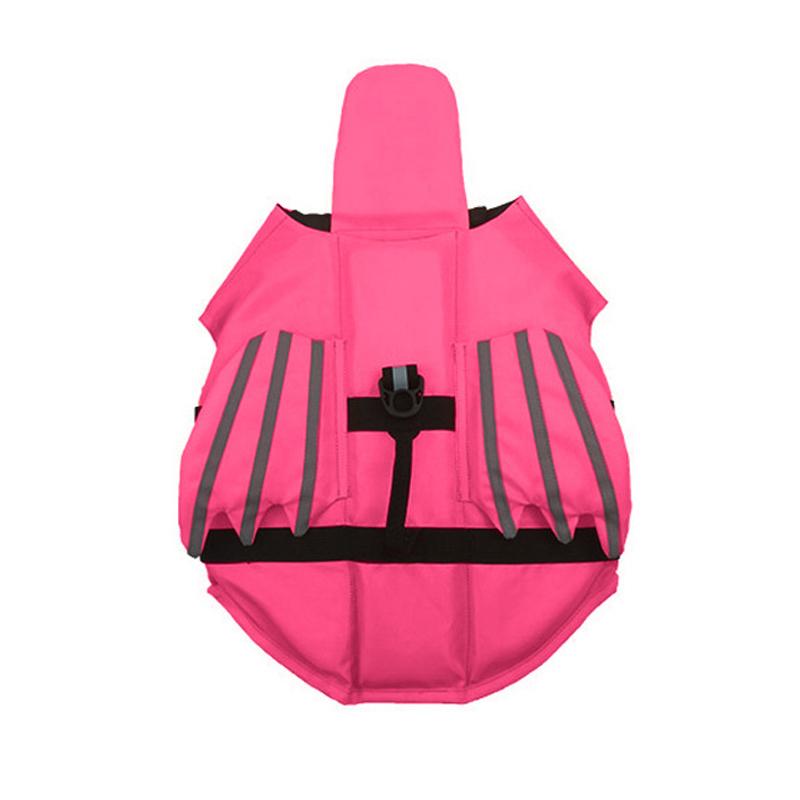 Hunde Schwimmweste Hunde Sicherheitsweste Verstellbare Schwimmhilfe Mit Hohem Auftrieb Und Langlebigem Rettungsgriff Für Kleine Mittlere Und Große Hunde (Rose Red,XXL) rose rot