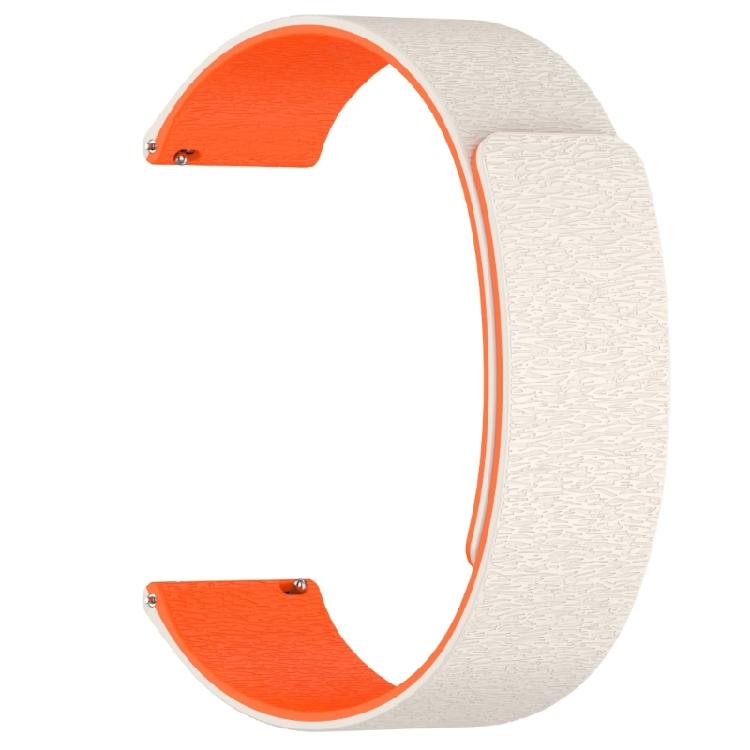 Ersatzband Magnetisches Atmungsaktives Armband für Uhr 4 5 6 Armband Armband Schnellverschluss Uhrenarmband 18/20/22mm 18mm white