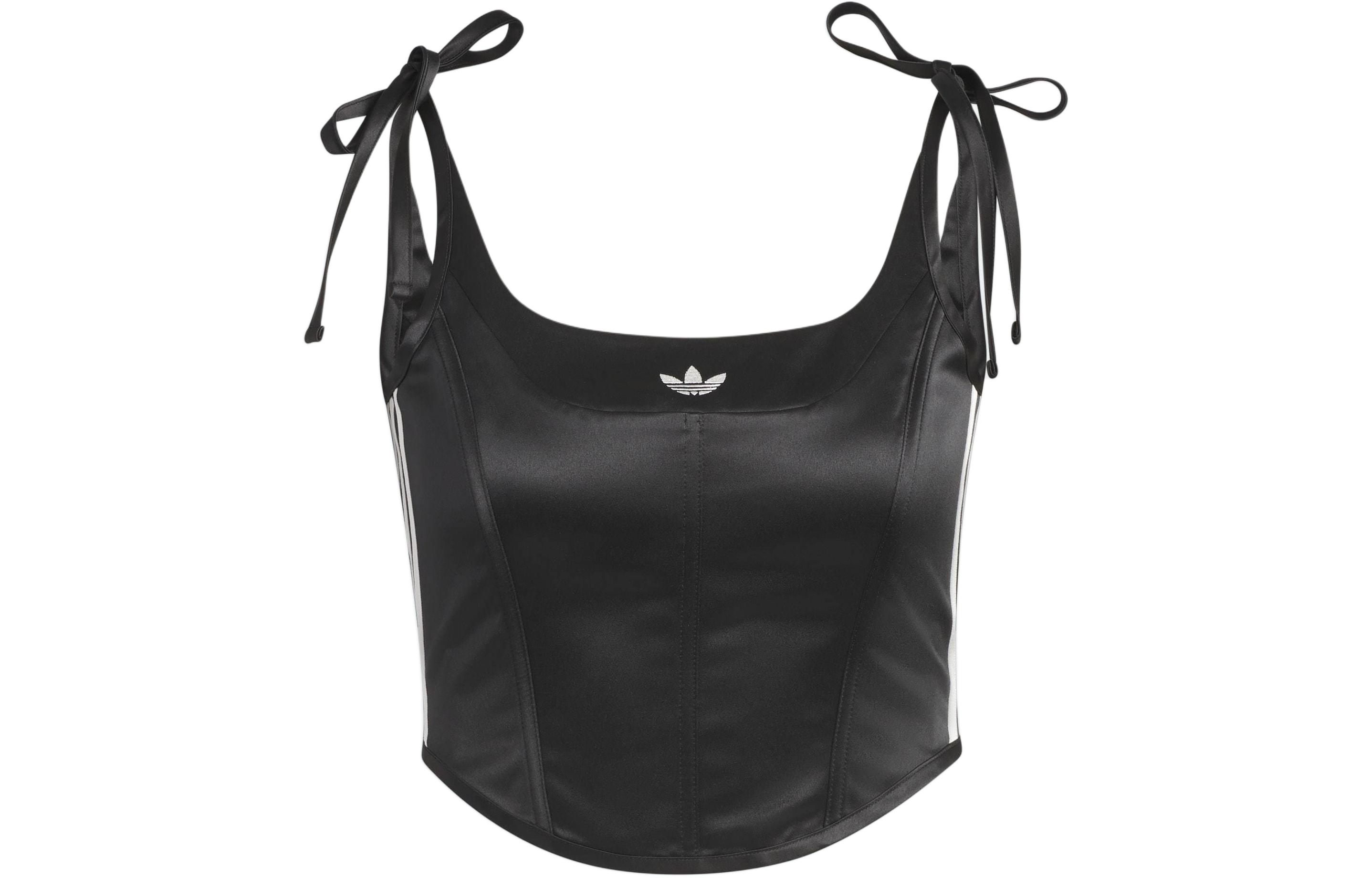 Adidas Originals 3 Streifen ADICOLOR 3 STRIPES KORSETT Trägertop Damen Schwarz JE3483 XL