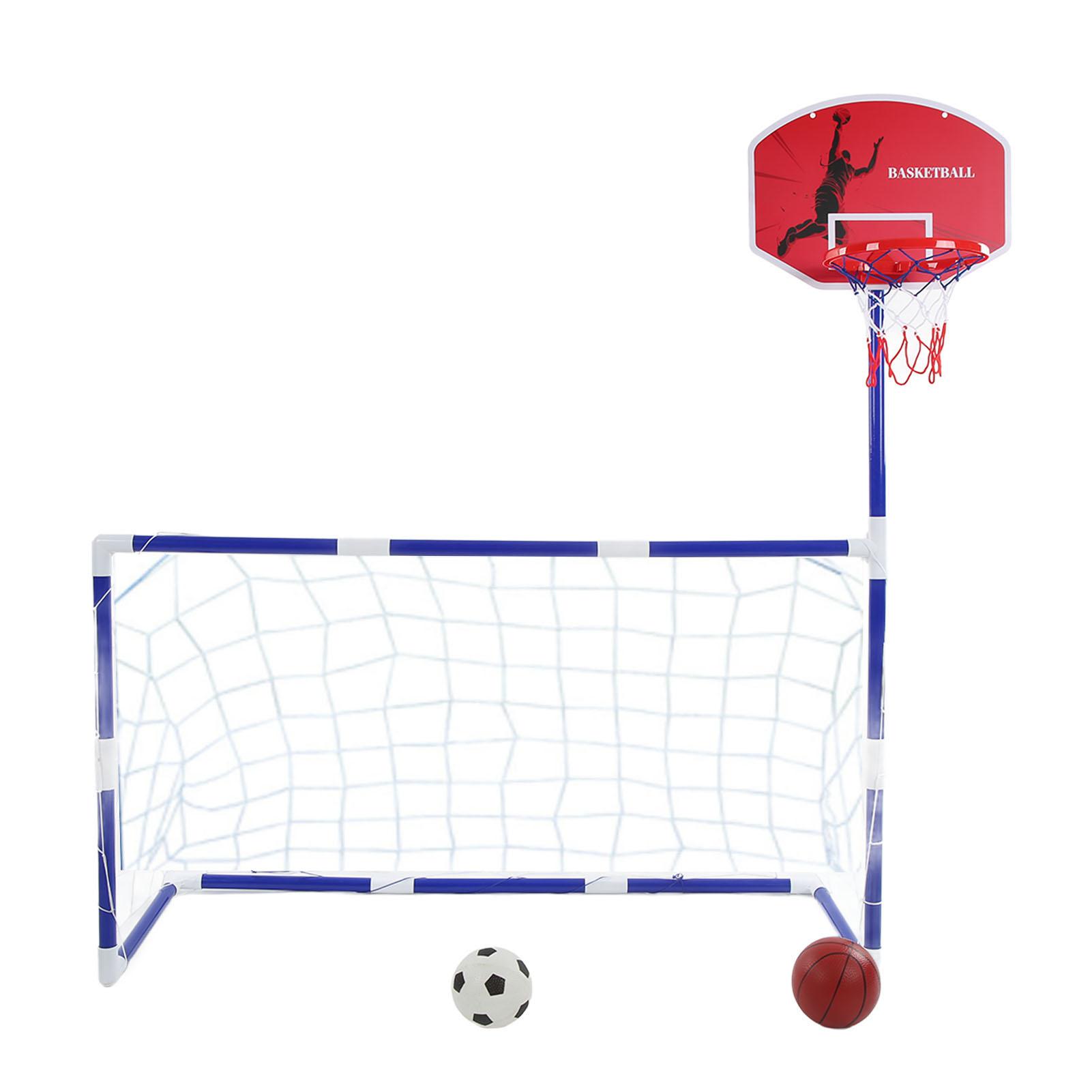 2 in 1 Sport Center Kinder Basketball Fußball Sport Set Kinder Basketball Korb Drinnen Im Freien