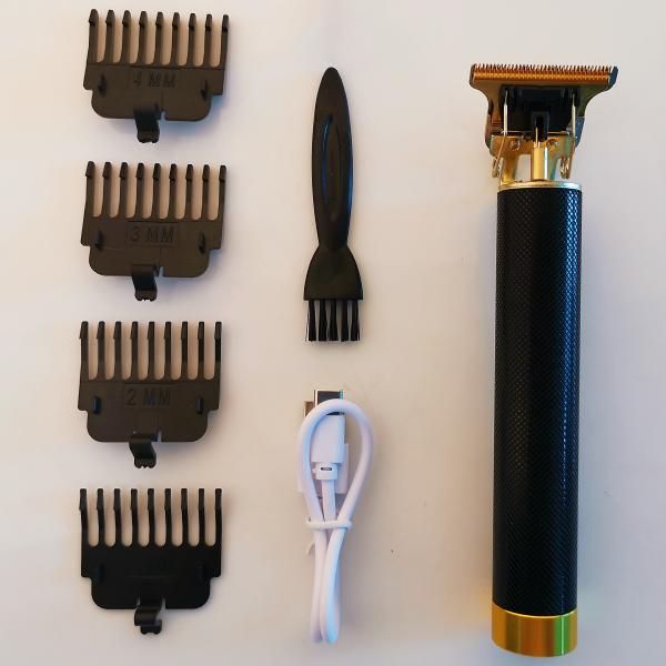 Edelstahl/ABS-Stahl Trimmer für Männer Haarschneider Haarschneidemaschine Professioneller Glatzkopfschneider Bart Elektrorasierer USB Barbershop