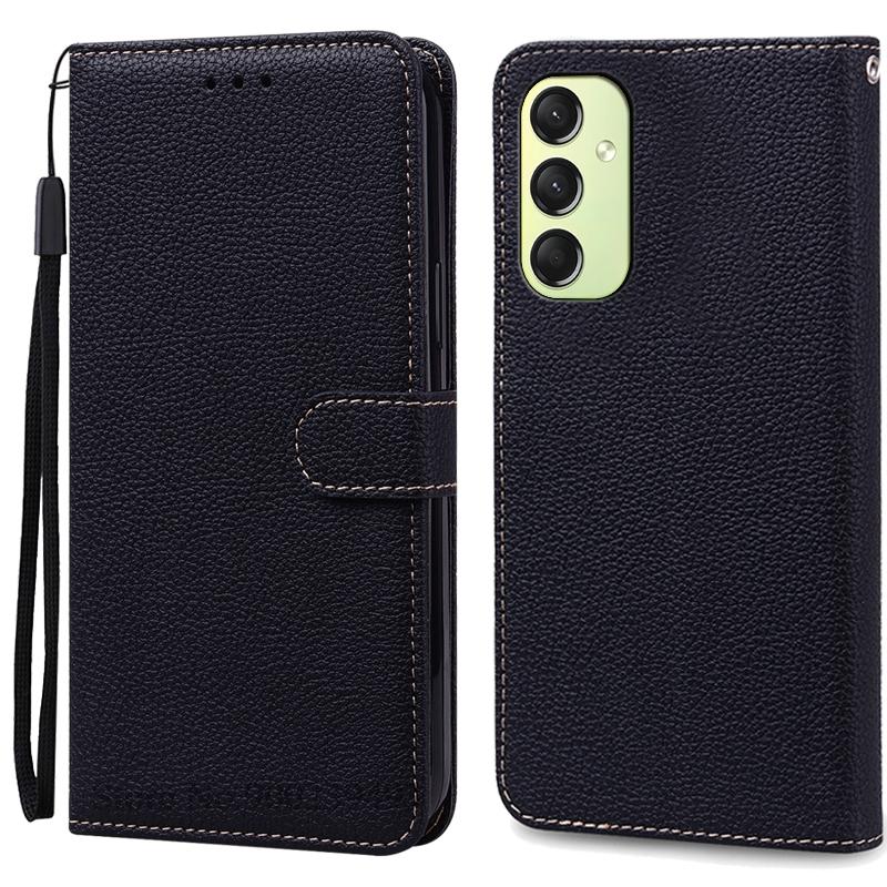 A16 Hülle für Samsung Galaxy A16 Hülle Brieftasche Flip Lederhülle für Samsung Galaxy A16 5G Hülle Silikon Buchhülle Coque Fundas Samsung A16 4G 5G schwarz
